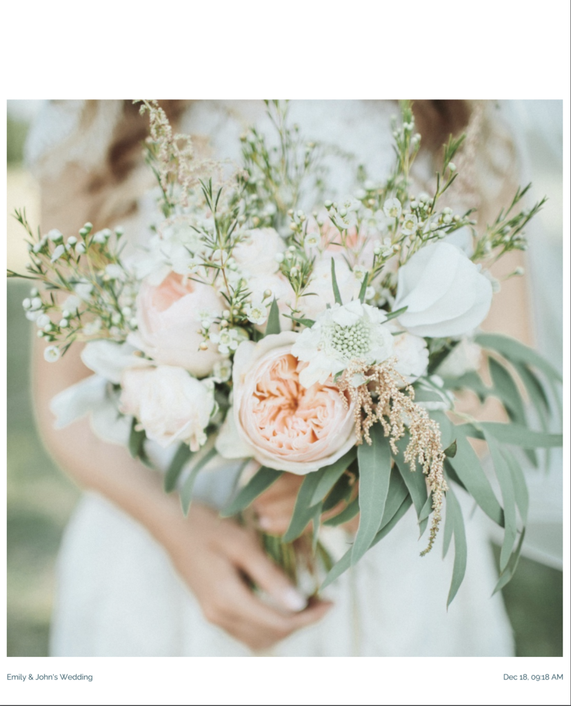 Floral Wedding Proposal Elegant Bridal Bouquet